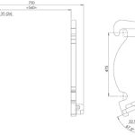 CW30 hamer technische tekening